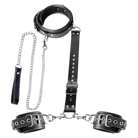 Attaches Poignets-Cou RESTIG Simili par BDSMaster