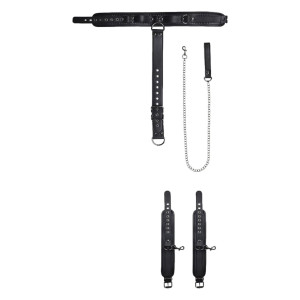 Attaches Poignets-Cou RESTIG Simili par BDSMaster