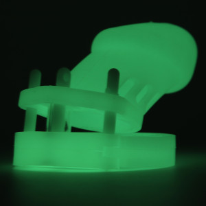 Cage de chasteté phosphorescente PHOSCOCK M 10.5 x 2.7 cm de CockLock