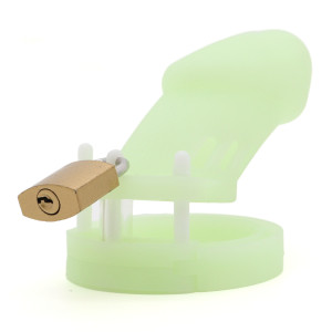 Cage de chasteté phosphorescente PHOSCOCK M 10.5 x 2.7 cm de CockLock