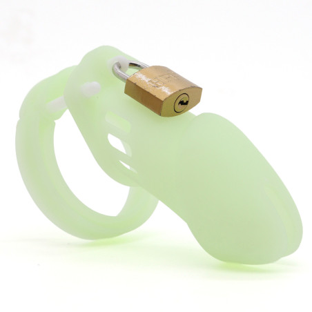 Cage de chasteté phosphorescente PHOSCOCK M 10.5 x 2.7 cm de CockLock