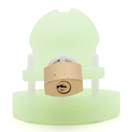 Cage de chasteté phosphorescente PHOSCOCK S 8.5 x 3.2 cm de CockLock