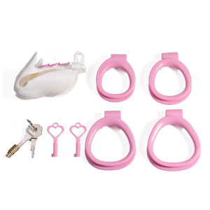 Cage de chasteté DRAGOON Blanche 9.5 x 3.4 cm de CockLock