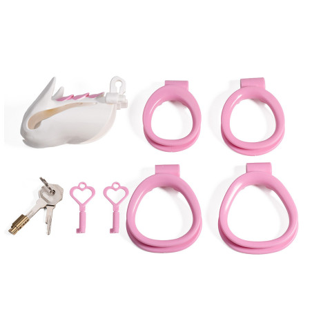 Cage de chasteté DRAGOON Blanche 9.5 x 3.4 cm de CockLock