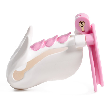 Cage de chasteté DRAGOON Blanche 9.5 x 3.4 cm de CockLock
