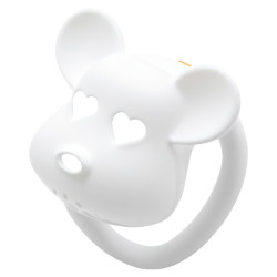 Cage de chasteté Blanche BEAR LOCK 5 x 3.1 cm de CockLock