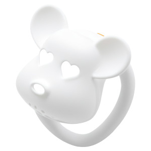 Cage de chasteté Blanche BEAR LOCK 5 x 3.1 cm de CockLock