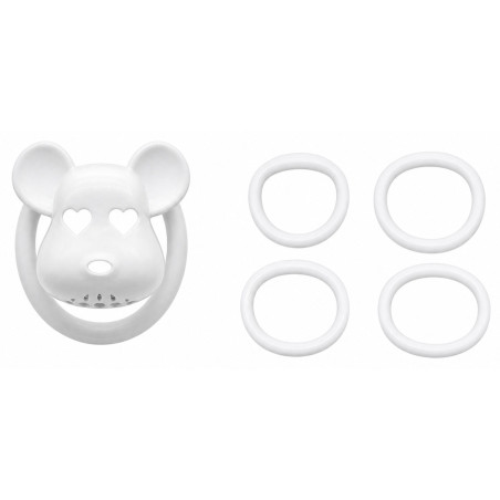 Cage de chasteté Blanche BEAR LOCK 5 x 3.1 cm de CockLock