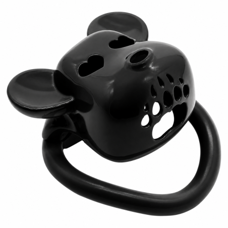 Cage de chasteté Noire BEAR LOCK 5 x 3.1 cm de CockLock