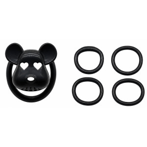 Cage de chasteté Noire BEAR LOCK 5 x 3.1 cm de CockLock