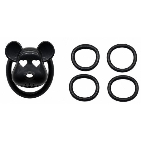 Cage de chasteté Noire BEAR LOCK 5 x 3.1 cm de CockLock
