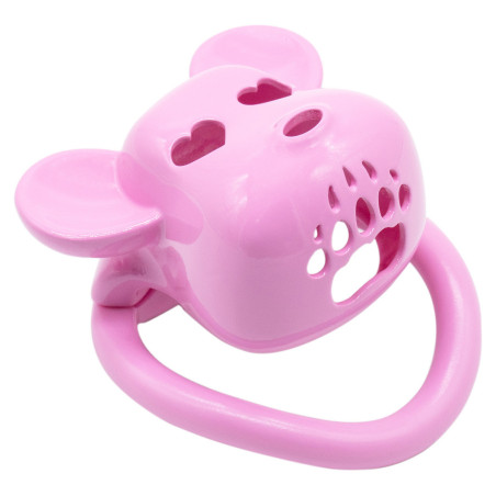 Cage de chasteté Rose BEAR LOCK 5 x 3.1 cm par CockLock