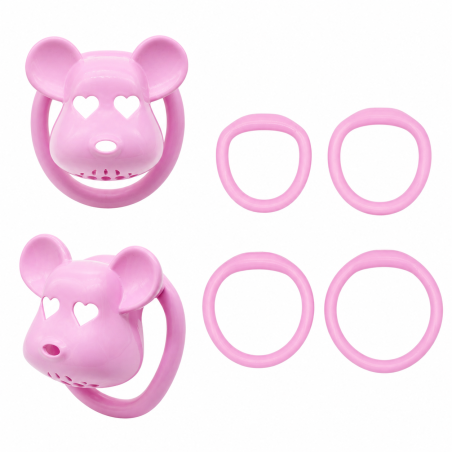 Cage de chasteté Rose BEAR LOCK 5 x 3.1 cm par CockLock