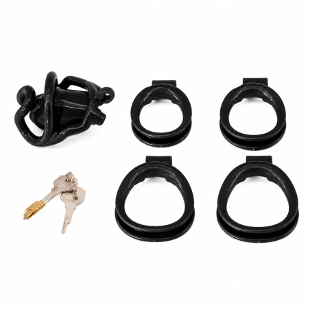 Cage de chasteté RAMMAK S Noire de 6 x 2.7 cm par CockLock
