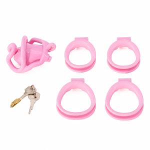 Cage de chasteté RAMMAK S Rose de 6 x 2.7 cm par CockLock