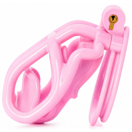 Cage de chasteté RAMMAK M Rose de 9.5 x 2 cm par CockLock