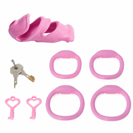 Cage de chasteté OPINEZ Rose M 9 x 2 cm de CockLock