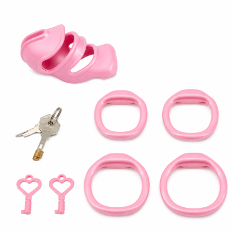 Cage de chasteté OPINEZ Rose S 7 x 2.7 cm de CockLock