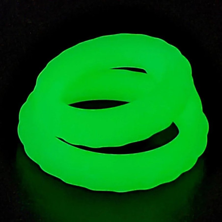 Double Cockring phosphorescent LUMOS 25 mm de CockzRing