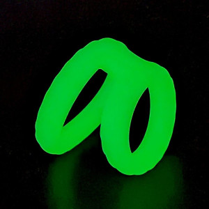 Double Cockring phosphorescent LUMOS 25 mm de CockzRing