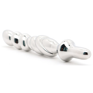 Double Gode en métal VRILLON 19 x 2.8 cm de DoublePlayz