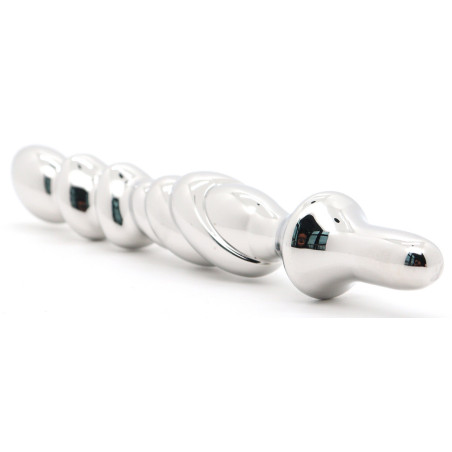 Double Gode en métal VRILLON 19 x 2.8 cm de DoublePlayz