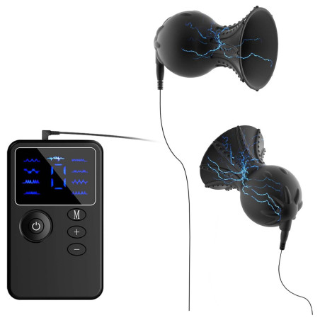 Kit Suce tétons Électro SHOCK NIPPLES avec Contrôleur