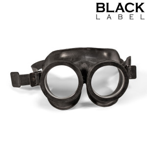 Véritables Lunettes RUBBER GOGGLES Noires de Black Label