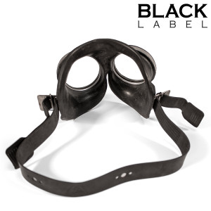 Véritables Lunettes RUBBER GOGGLES Noires de Black Label