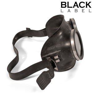 Véritables Lunettes RUBBER GOGGLES Noires de Black Label