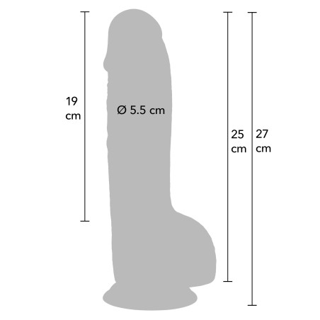 Gode réaliste DICKYBIG 19 x 6cm - Marque Hidden Desire