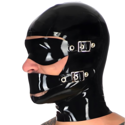 Cagoule en latex BLINDMUTE de LateXcite
