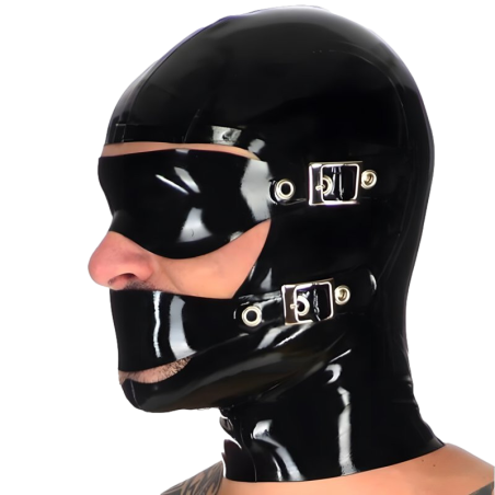 Cagoule en latex BLINDMUTE de LateXcite