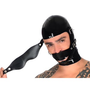 Cagoule en latex BLINDMUTE de LateXcite