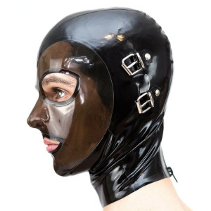 Cagoule en latex MODUL FACE Noire de LateXcite