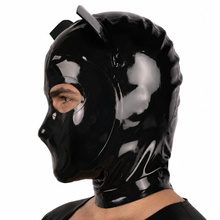 Cagoule en latex FULL CAT Noir de LateXcite