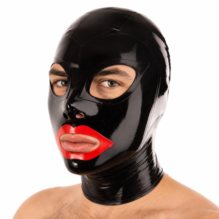Cagoule en latex REDMOUTH de LateXcite