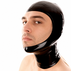 Cagoule en latex SNORKIES Noire de LateXcite