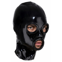 Cagoule en latex TRIZOPEN de LateXcite