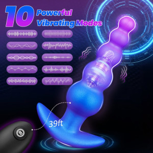 Plug vibrant BUBBLIES 18 x 5.4cm de AnalTech