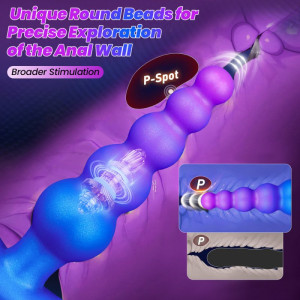 Plug vibrant BUBBLIES 18 x 5.4cm de AnalTech
