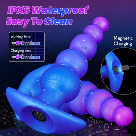 Plug vibrant BUBBLIES 18 x 5.4cm de AnalTech