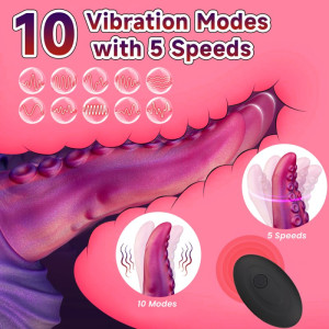 Gode tentacule vibrant TONGTAK de AnalTech