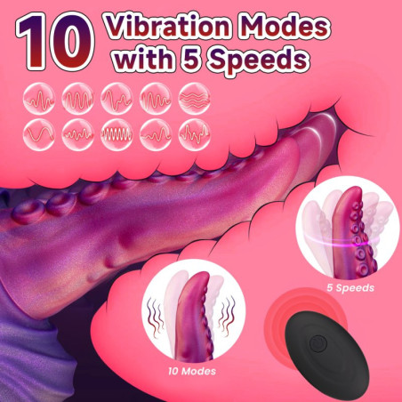 Gode tentacule vibrant TONGTAK de AnalTech