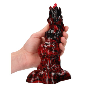 Gode Monster HELL INVADER de Fiction Cocks 17 x 6 cm Rouge