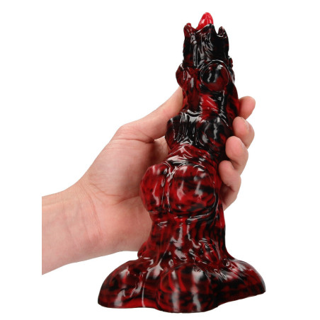 Gode Monster HELL INVADER de Fiction Cocks 17 x 6 cm Rouge