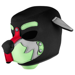 Masque Puppy WOLF GANG Noir-Vert de Kinky Puppy