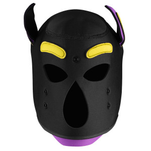 Masque Puppy WOLF GANG Noir-Jaune-Violet de Kinky Puppy