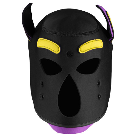 Masque Puppy WOLF GANG Noir-Jaune-Violet de Kinky Puppy
