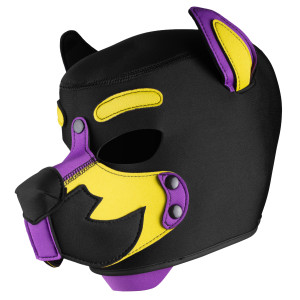 Masque Puppy WOLF GANG Noir-Jaune-Violet